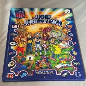 NFL Joe Journeyman Illustrated Hardcover - Blue, Yellow, Green